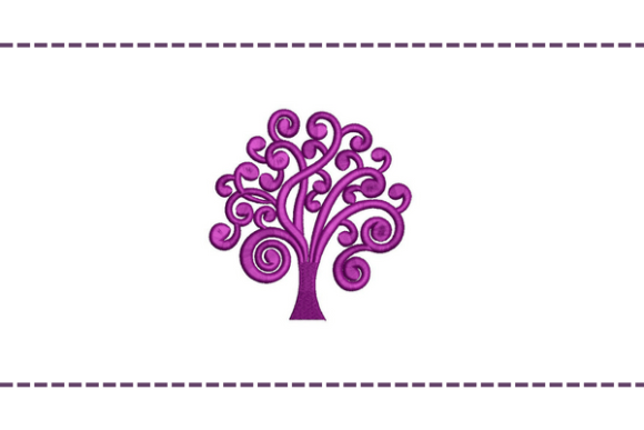 Creative Tree Embroidery Design
