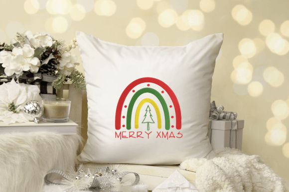 Merry Xmas Embroidery Design